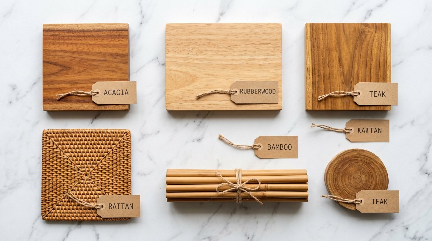 Best Vietnamese Furniture Materials: Acacia, Rubberwood, Rattan & More