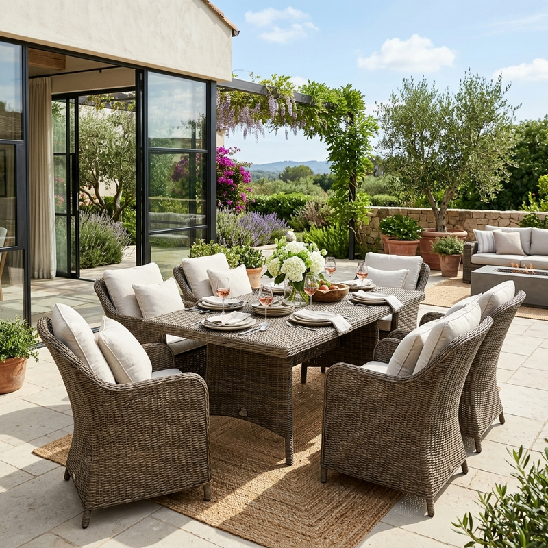 Rattan Outdoor Dining Set